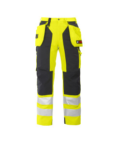 Safety work trousers yellow/black, men