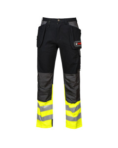 Safety work trousers black/grey/yellow, men