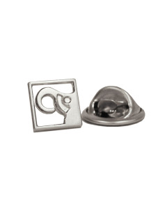 Elephant pin, silver