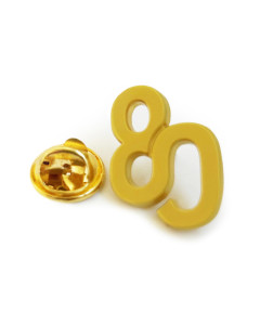 80 years anniversary pin